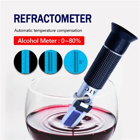 hydrometer alcohol refractometer|alcohol concentration tester in drink.